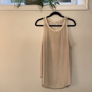 Creamy Blush Velvet & Silk Wilfred Top